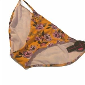 Xhilration Mustard gold with pink & purple…